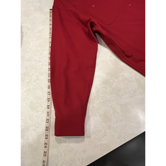 Pendleton Shacket Button Up Shirt 100% Virgin Wool Sz L Red Missing Button - Picture 9 of 10